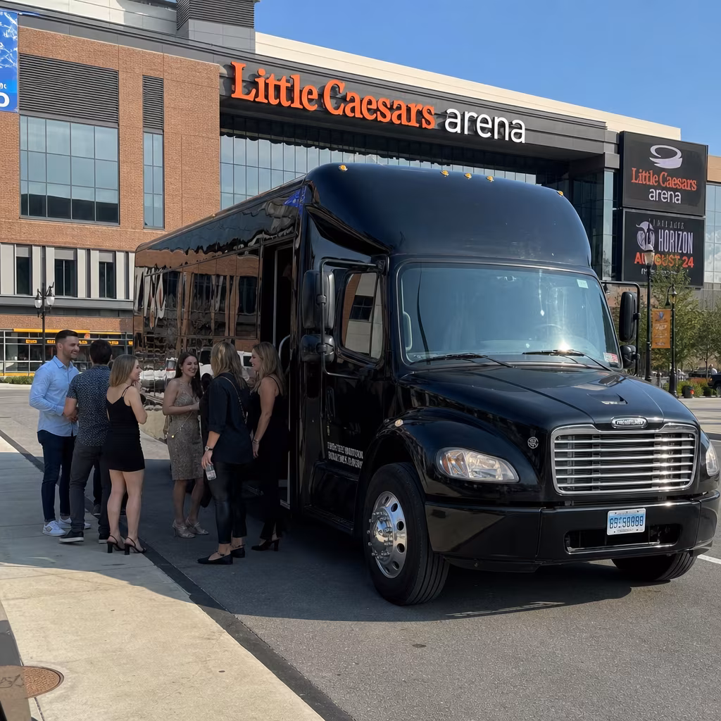 Rent a Bus to Little Caesars Arena