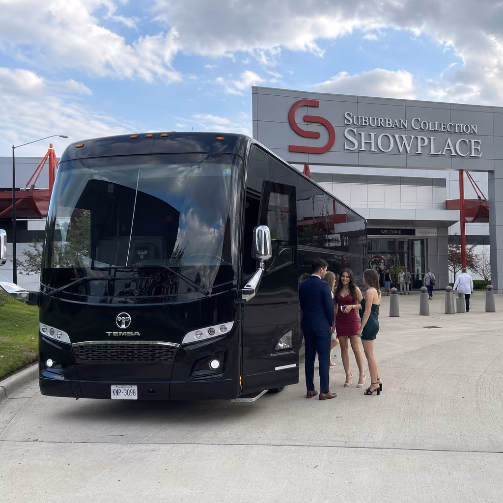 Rent a Bus to Suburban Collection Showplace