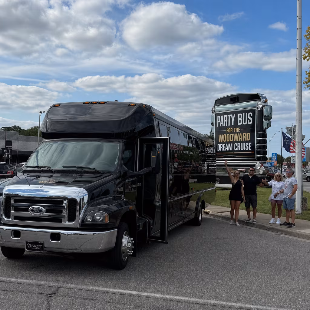 Party Bus for the Woodward Dream Cruise