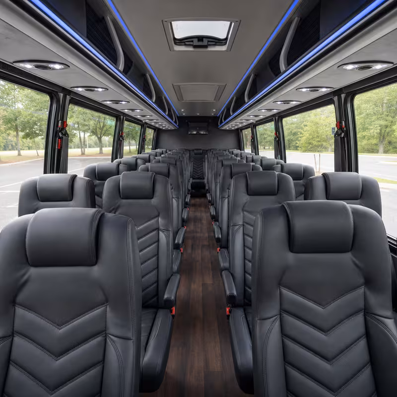 15-35 Passenger Minibus Interior
