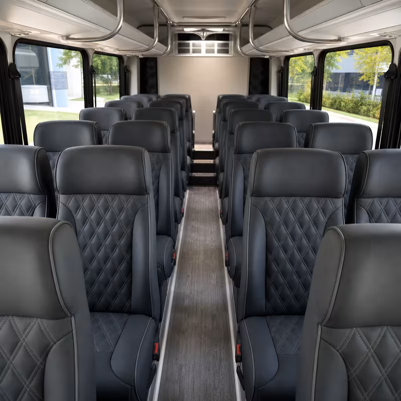 15-35 Passenger Minibus Interior