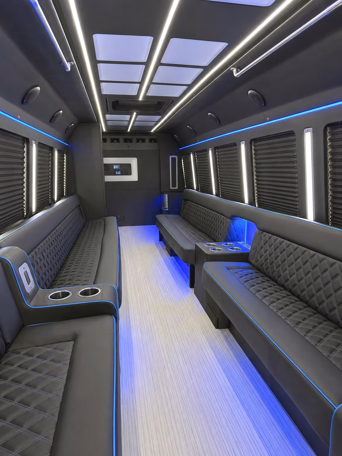 Sterling Heights Bachelor & Bachelorette Transportation party bus interior