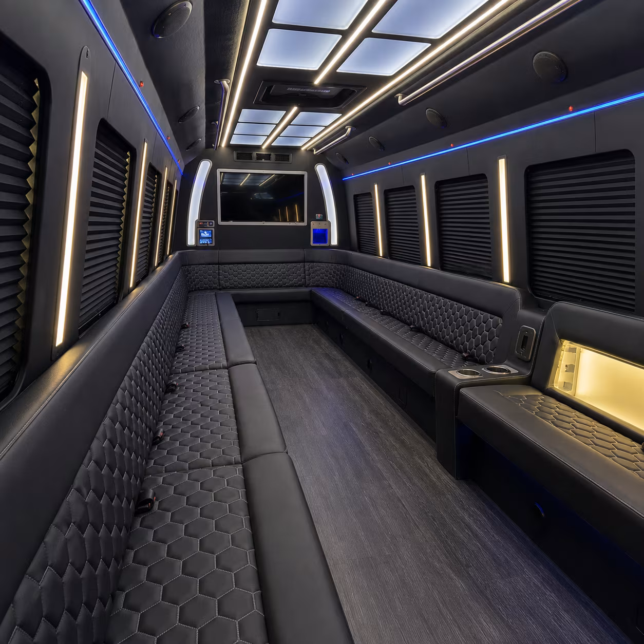 Sterling Heights Bachelor & Bachelorette Transportation party bus exterior