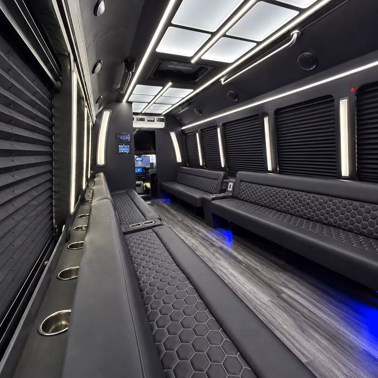 Sterling Heights Bachelor & Bachelorette Transportation party bus exterior