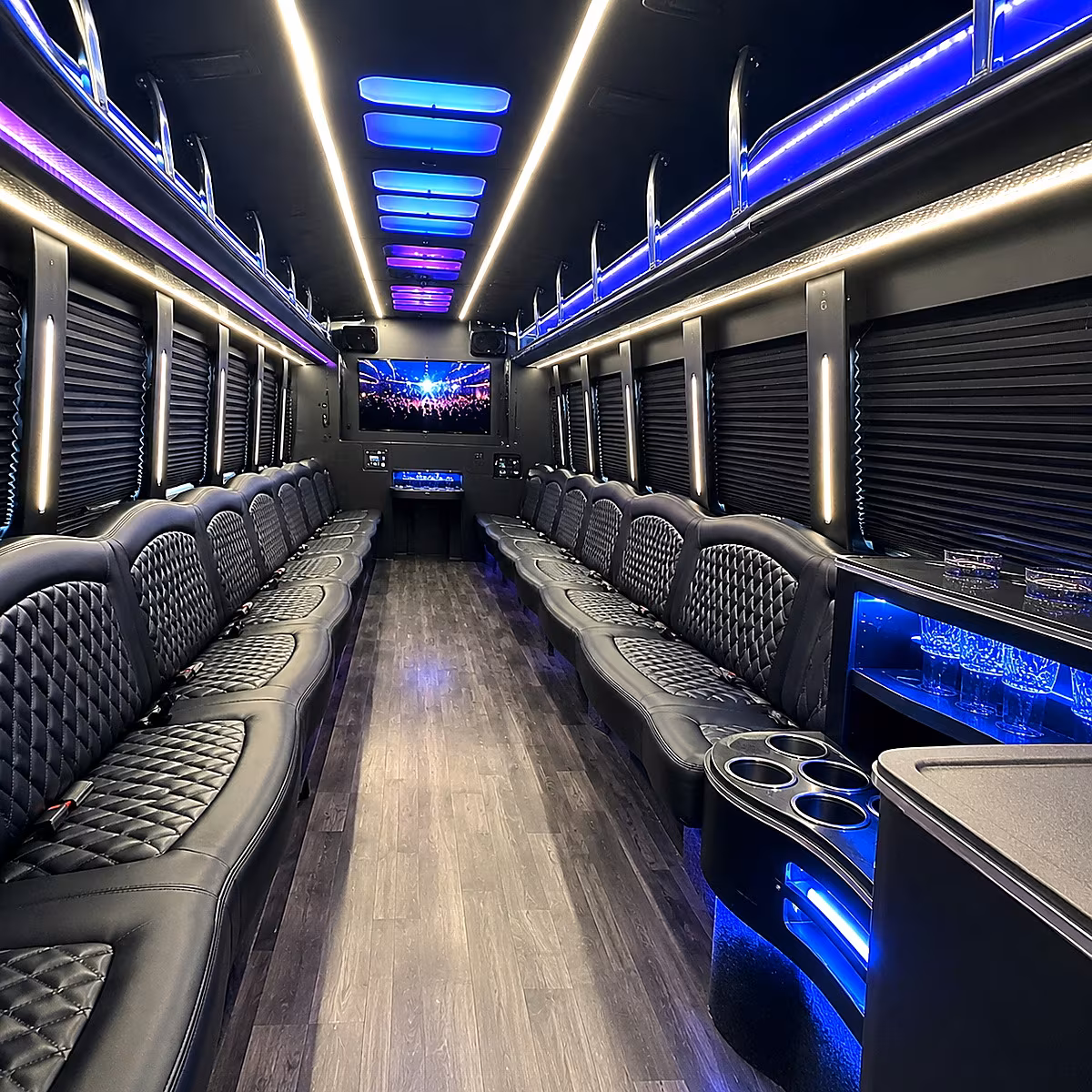Sterling Heights Bachelor & Bachelorette Transportation onboard seating