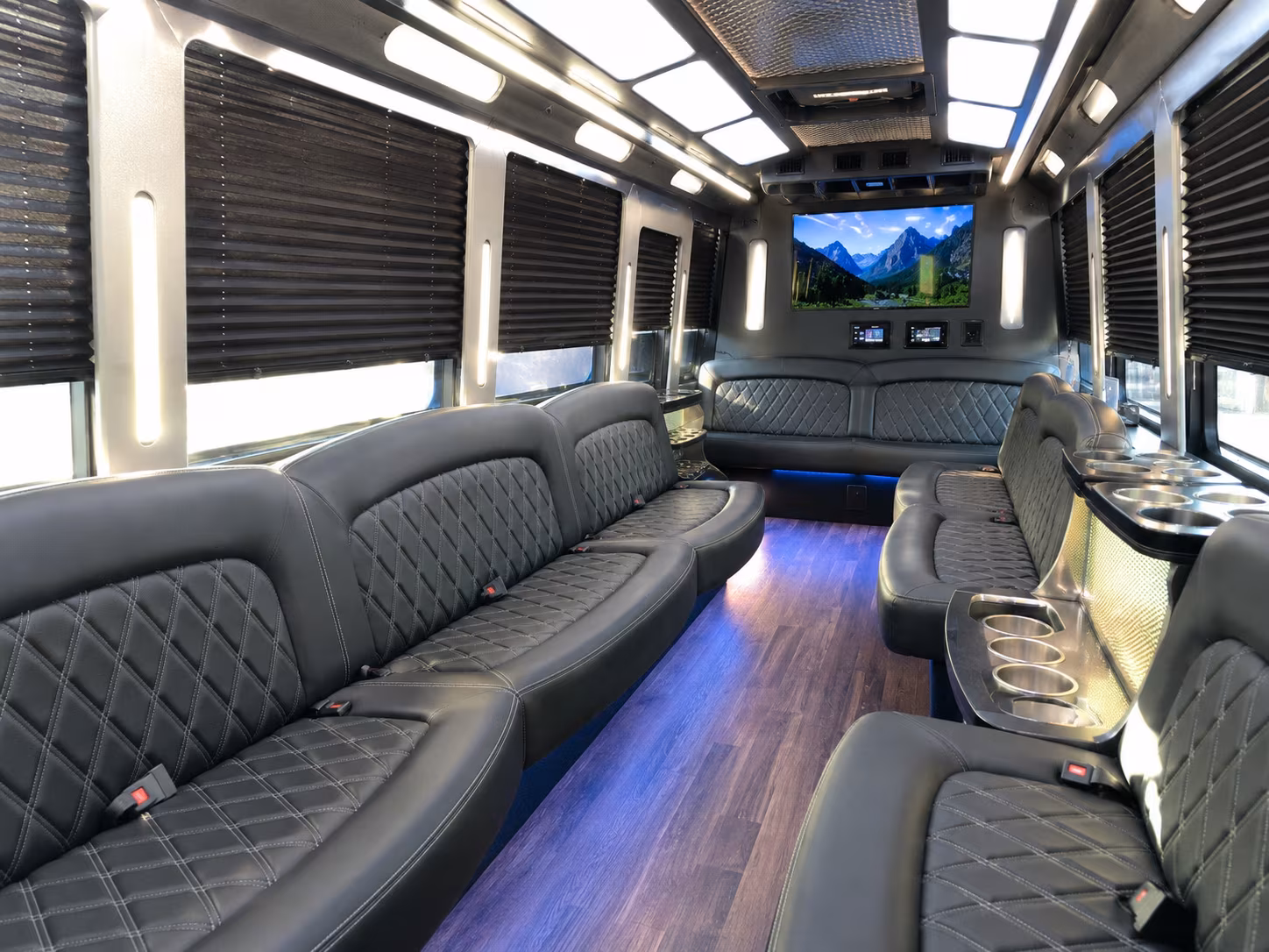 Sterling Heights Private Event Transportation party bus exterior