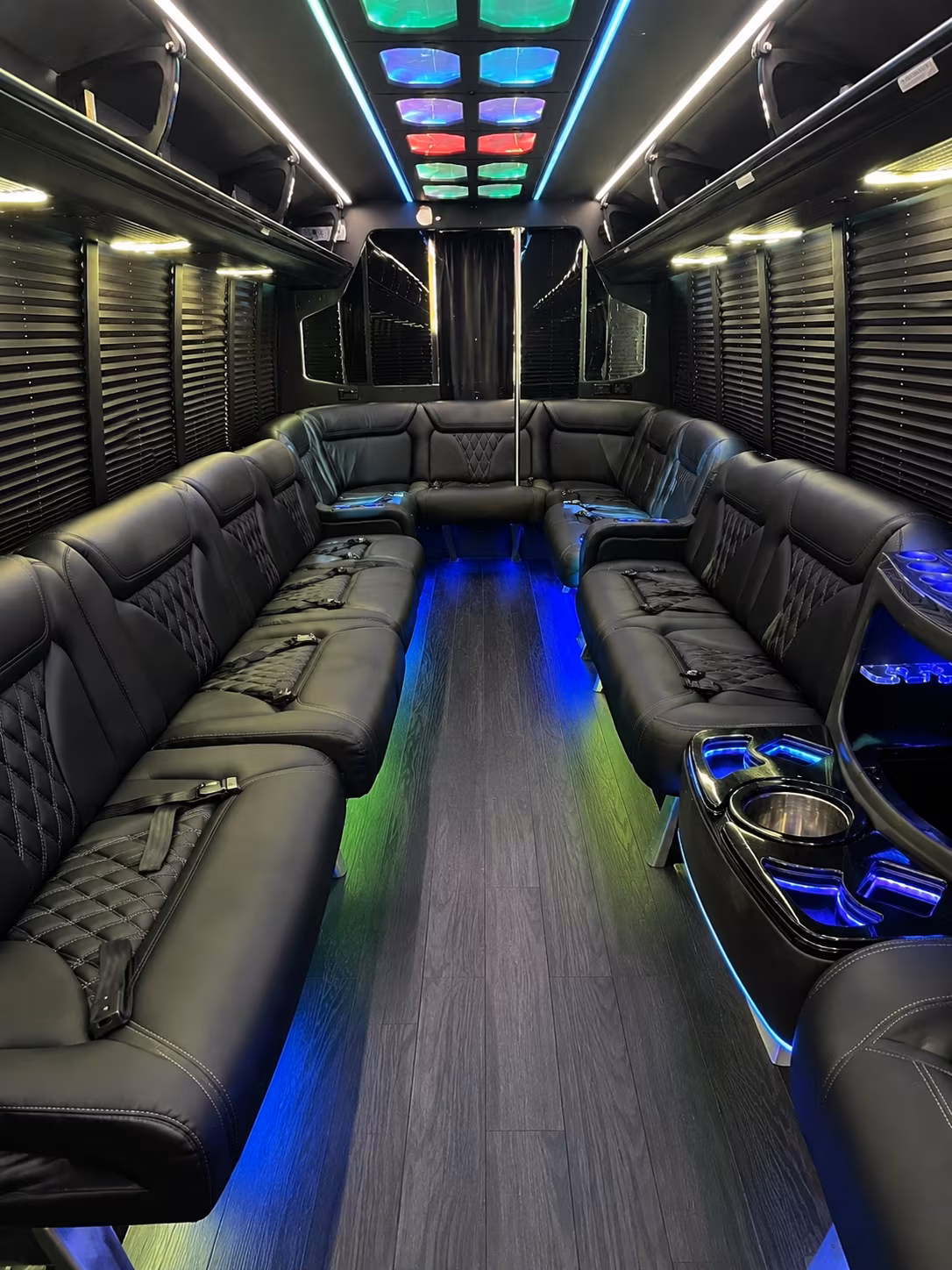 Sterling Heights Private Event Transportation party bus exterior