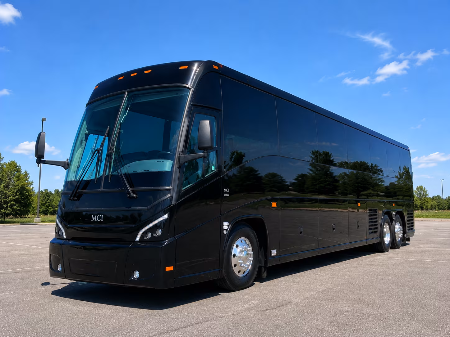 Sterling Heights School Event Transportation party bus exterior