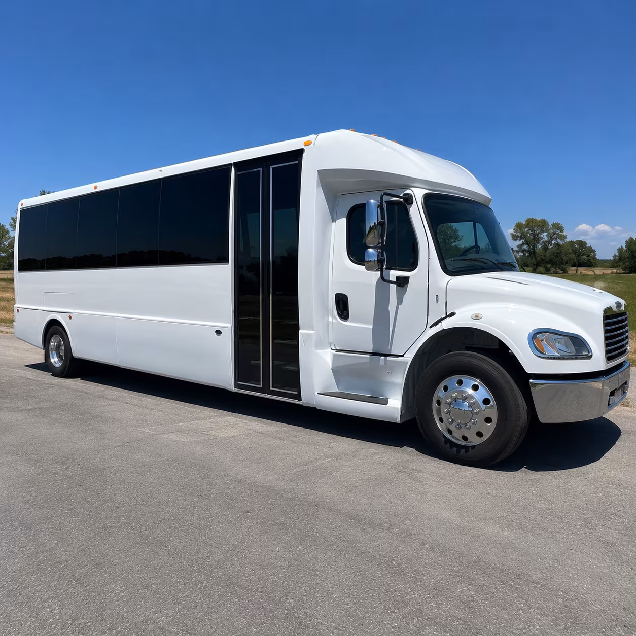 Sterling Heights School Event Transportation party bus exterior