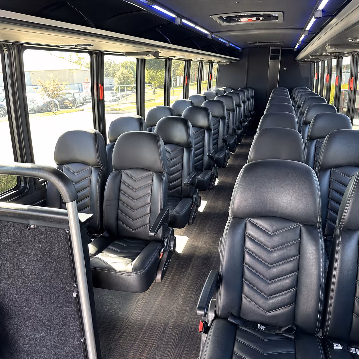 Sterling Heights School Event Transportation party bus exterior