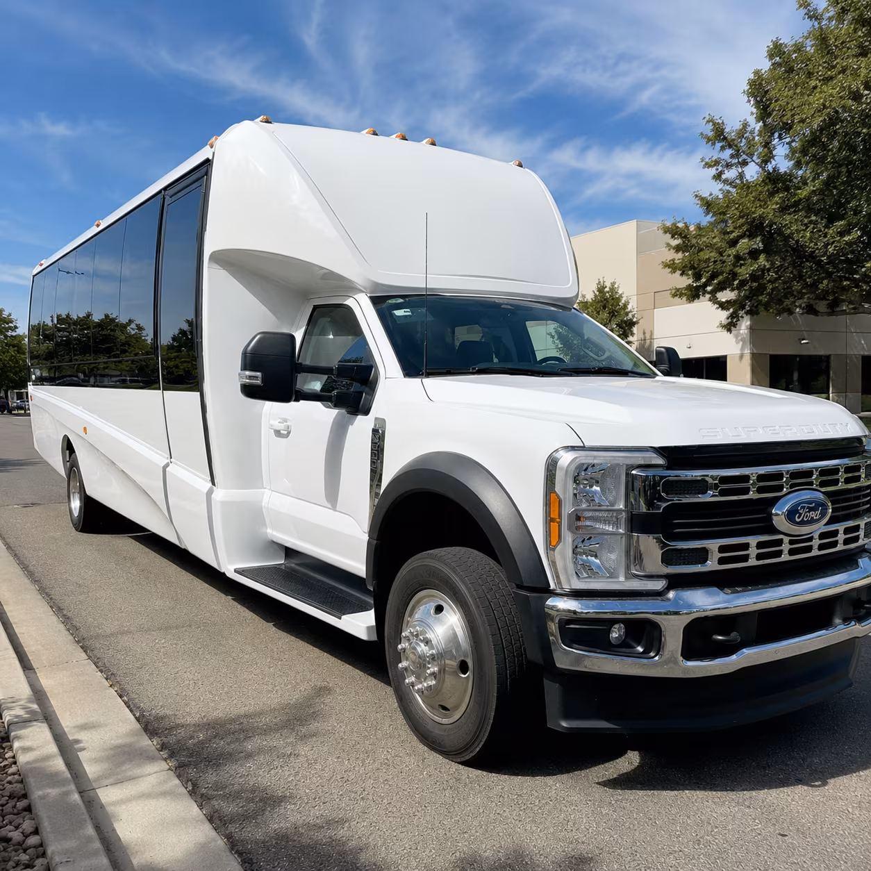 Sterling Heights School Event Transportation party bus exterior
