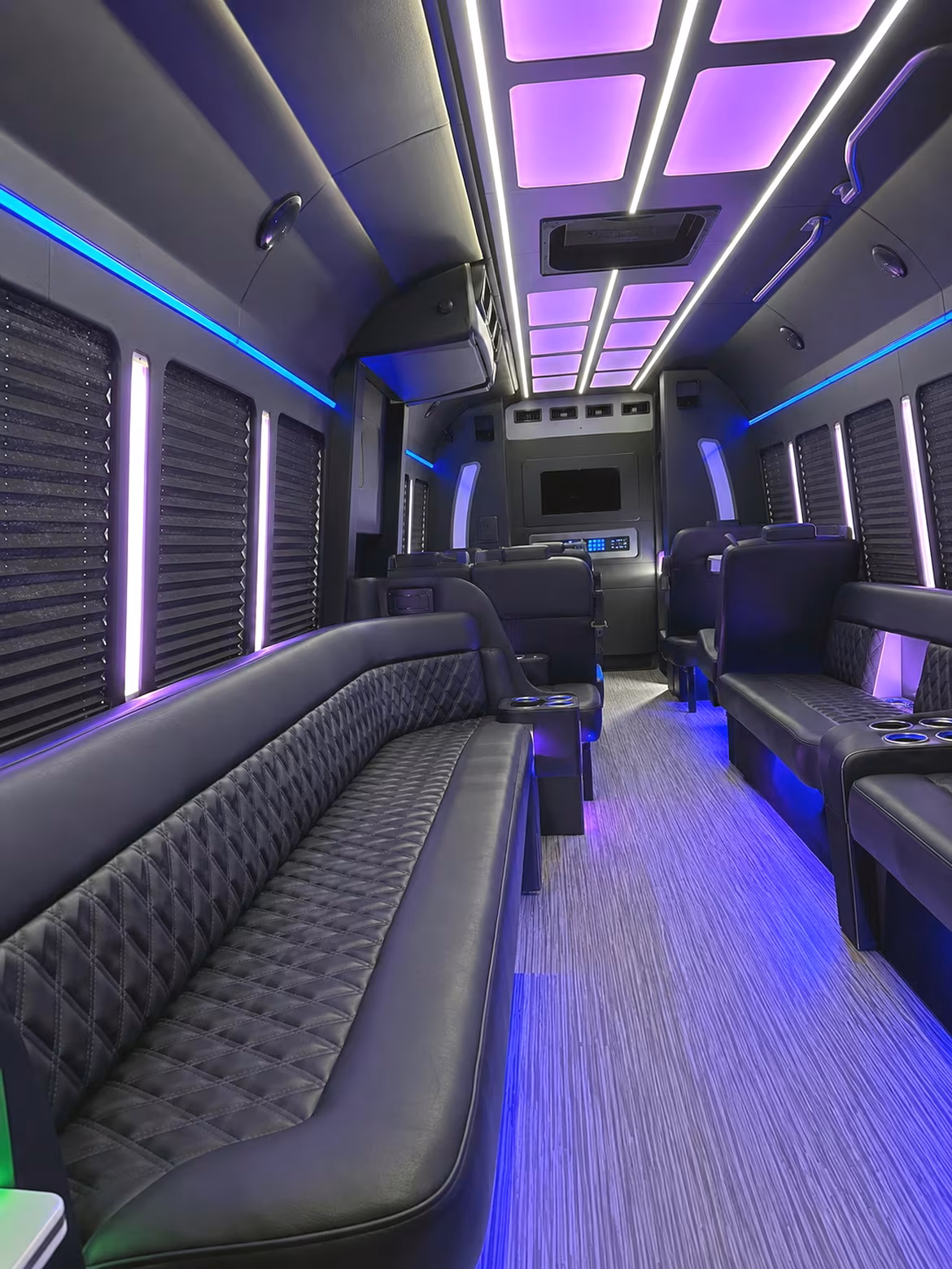 Sterling Heights Sporting Event Transportation party bus interior