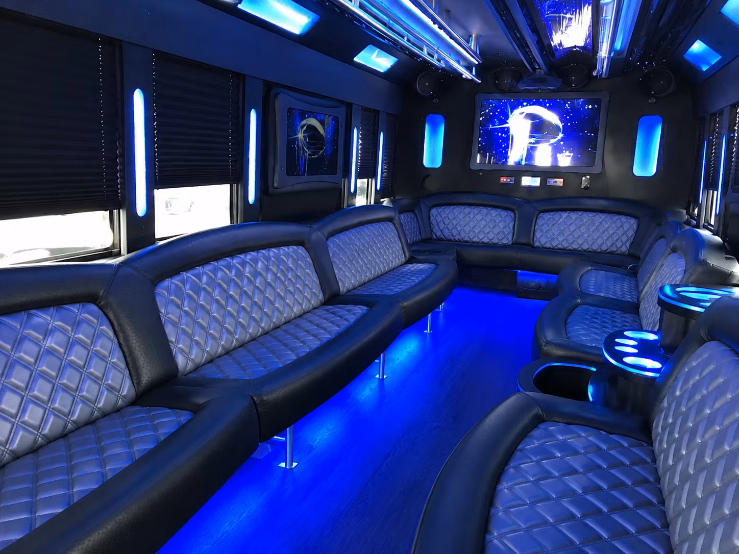 Sterling Heights Sporting Event Transportation party bus exterior