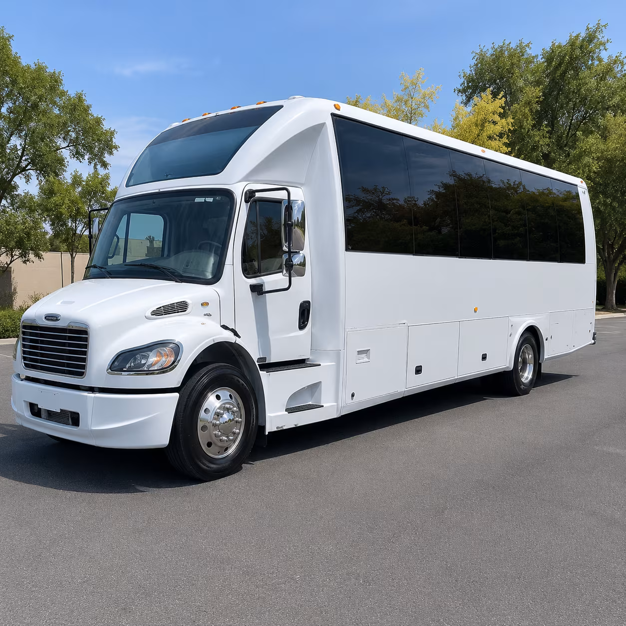 Sterling Heights Sporting Event Transportation party bus exterior