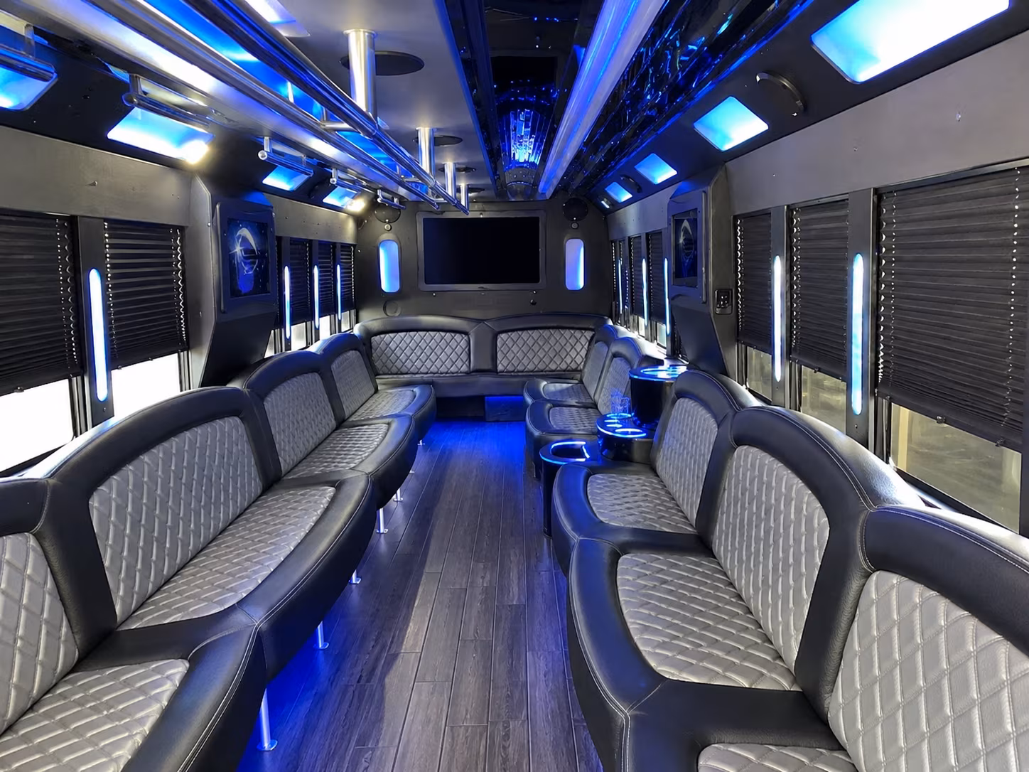 Sterling Heights Sporting Event Transportation party bus interior