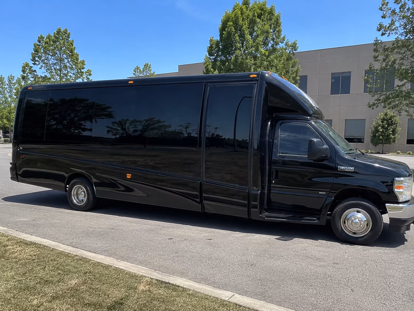 Sterling Heights Sporting Event Transportation party bus exterior