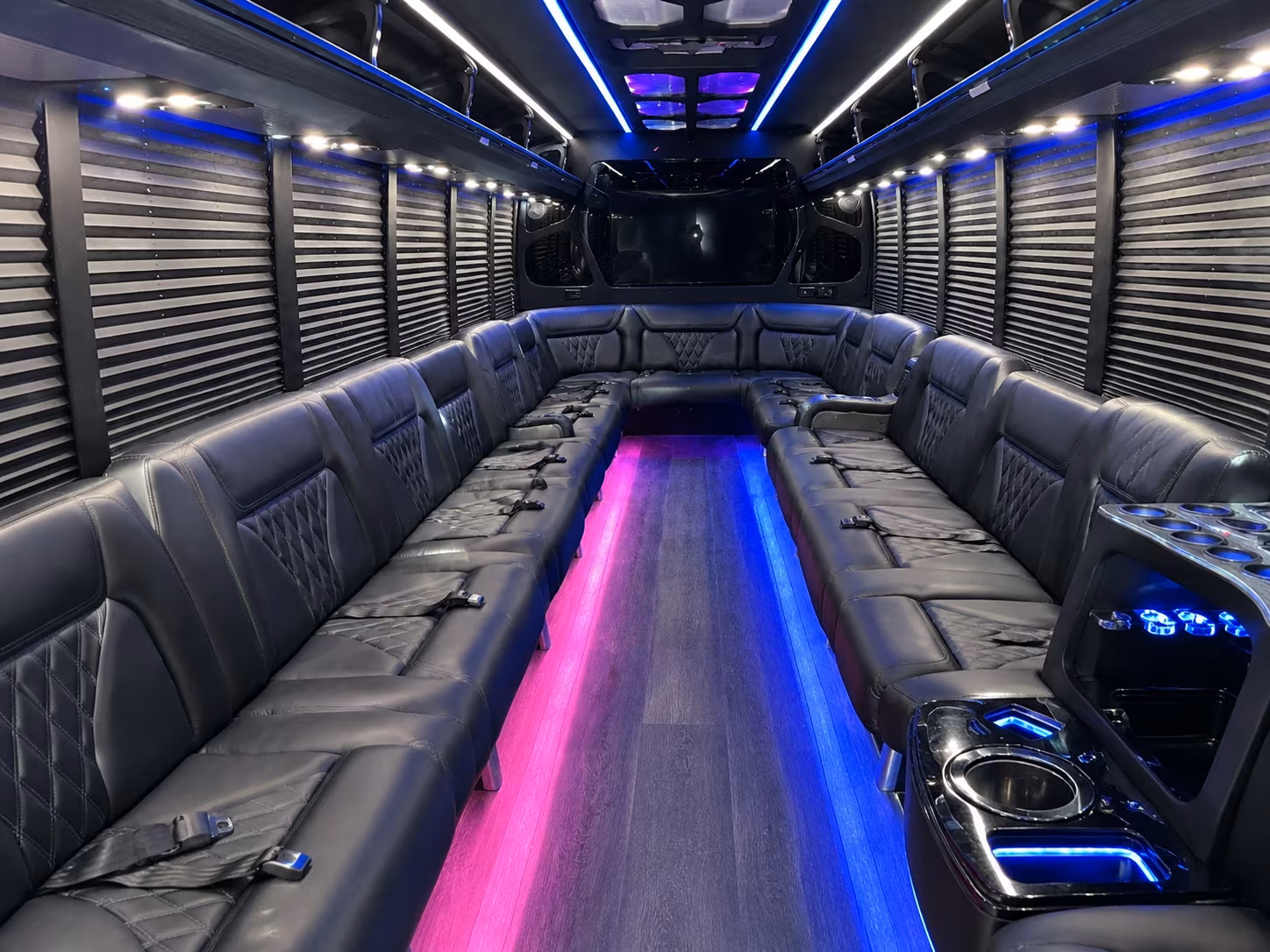 Sterling Heights Wedding Transportation party bus exterior