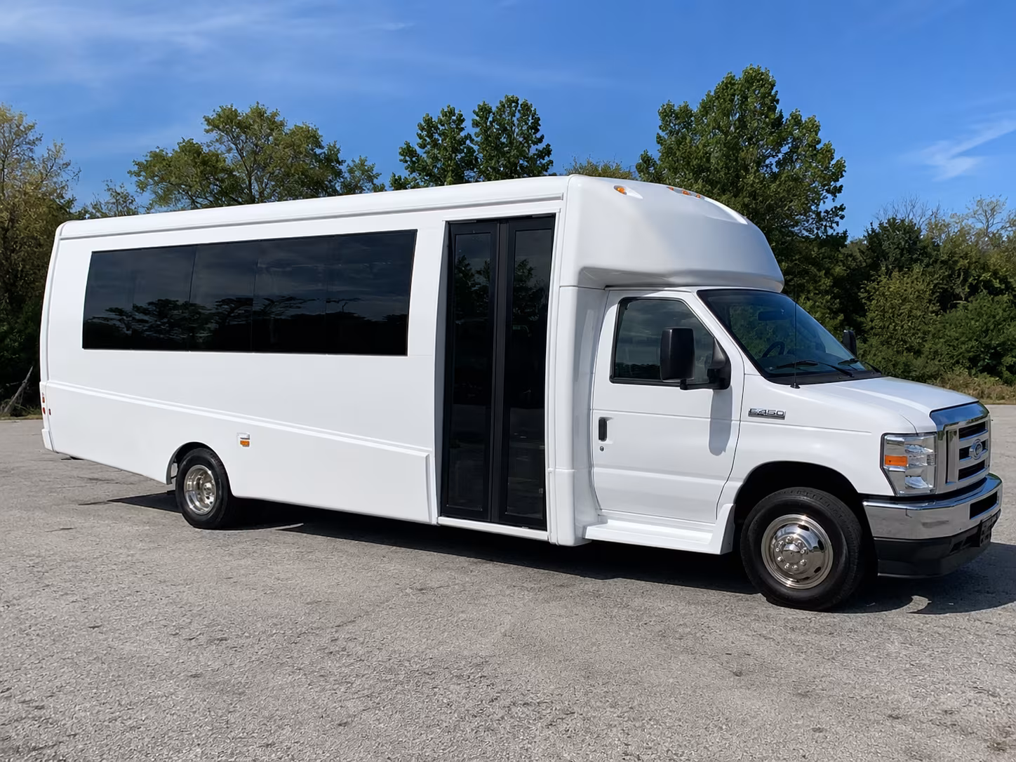 Sterling Heights Wedding Transportation party bus exterior