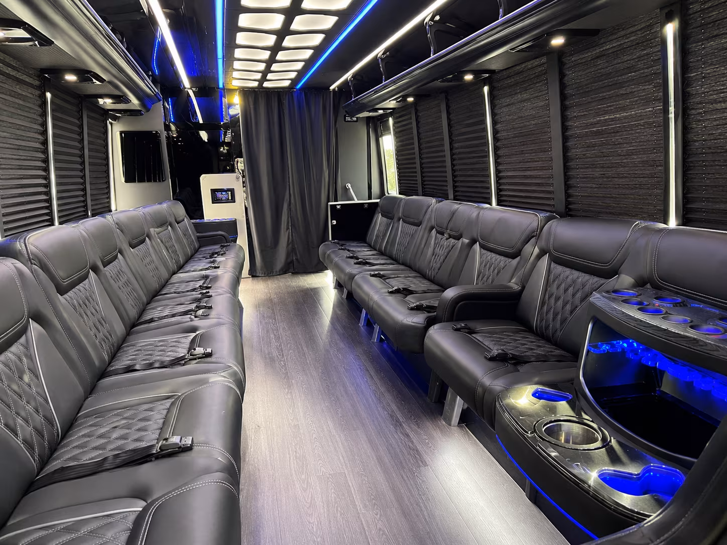 Sterling Heights Winery Tour & Pub Crawl Transportation party bus exterior
